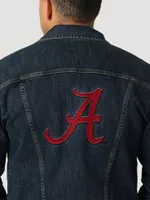 Men's Wrangler Retro Collegiate Embroidered Denim Jacket University of Alabama