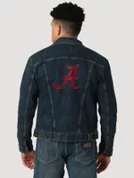 Men's Wrangler Retro Collegiate Embroidered Denim Jacket University of Alabama