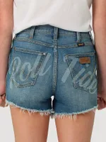 Women's Wrangler Retro Collegiate High Rise Cut-Off Denim Short University of Alabama