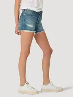 Women's Wrangler Retro Collegiate High Rise Cut-Off Denim Short University of Alabama