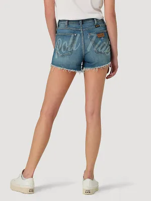 Women's Wrangler Retro Collegiate High Rise Cut-Off Denim Short University of Alabama