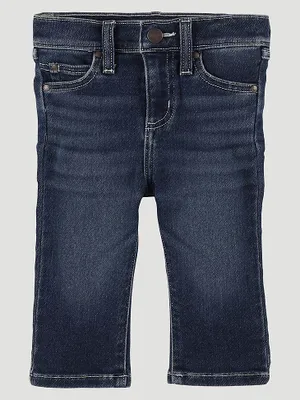 Little Boy's Stitched Pocket Bootcut Jean Denim