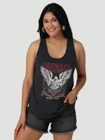 Women's Wrangler World Tour Racerback Tank Caviar Heather