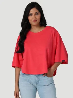 Women's Essential Kimono Tee Red