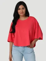 Women's Essential Kimono Tee Red