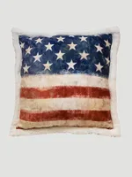 Wrangler Stars Stripes USA Flag Plush Throw Pillow:Multi:ONE SIZE