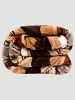 Wrangler Southwestern Buffalo Sherpa Fleece Throw Blanket:Brown:ONE SIZE