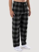 Men's Flannel Buffalo Plaid Pajama Pant Charcoal