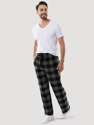 Men's Flannel Buffalo Plaid Pajama Pant Charcoal