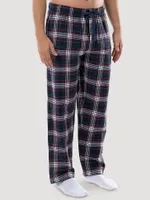 Men's Flannel Plaid Pajama Pant Dark Sapphire