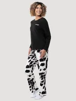 Women's Cow Print Sleep Set