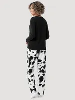 Women's Cow Print Sleep Set