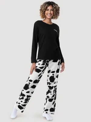 Women's Cow Print Sleep Set