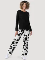 Women's Cow Print Sleep Set