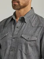 Men's Cowboy Wash Denim Shirt Light Ember