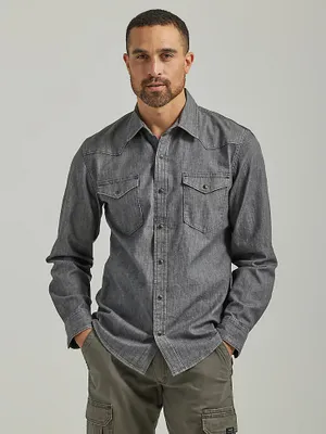 Men's Cowboy Wash Denim Shirt Light Ember