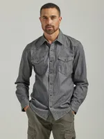 Men's Cowboy Wash Denim Shirt Light Ember