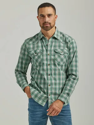 Men's Cowboy Wash Plaid Shirt Canton