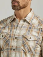 Men's Cowboy Wash Plaid Shirt Twill