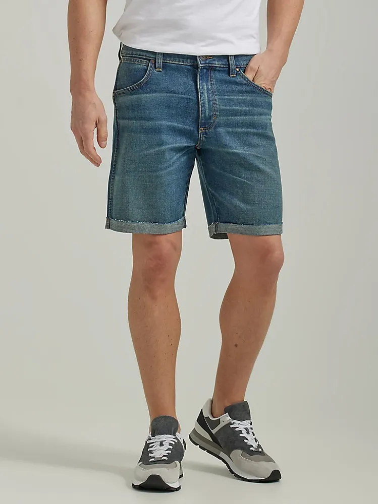 Men's Roll Cuff Denim Short Medium Tint