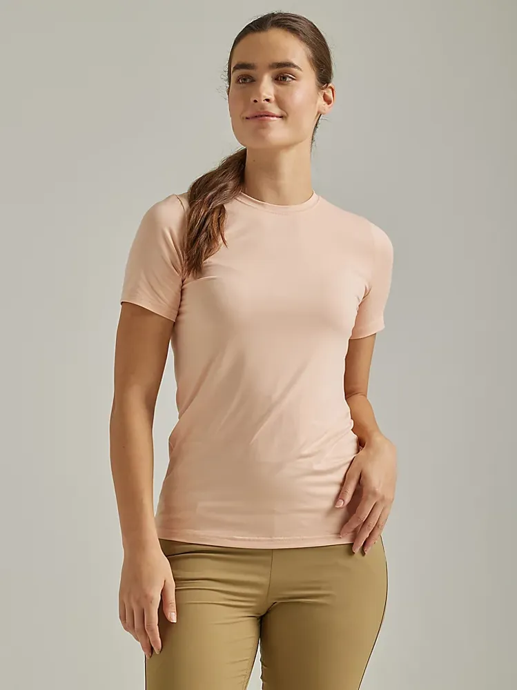 ATG By Wrangler™ Women's Performance Crew Neck Tee Rose