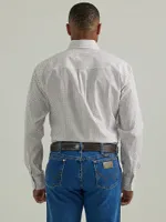 Wrangler® George Strait™ Long Sleeve Button Down One Pocket Shirt Stars & Squares
