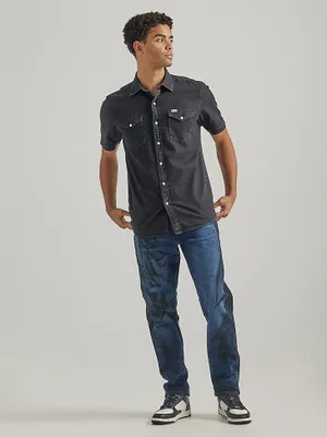 Men's Relaxed Taper Jean Rough Neck