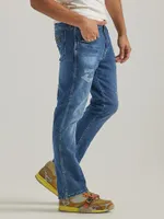 Men's Destructed Bootcut Jean Rio