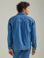 Men's Denim Trucker Jacket Cowboy Mid Wash