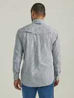 Men's Wrangler Performance Snap Long Sleeve Plaid Shirt Stormy Weather