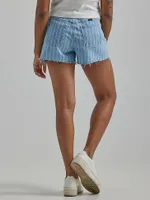 Women's Stripe High Rise Vintage Short Stone