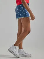 Women's High Rise Stars Vintage Short Malibu