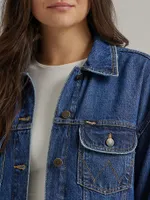 Women's Girlfriend Denim Jacket Daffodil