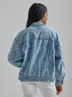 Women's Girlfriend Denim Jacket Icy Blue