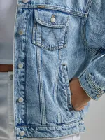 Women's Girlfriend Denim Jacket Icy Blue