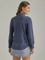 ATG By Wrangler® Women's Trail Shirt Blue Nights