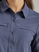 ATG By Wrangler® Women's Trail Shirt Blue Nights