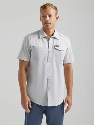 ATG By Wrangler™ Men's Asymmetrical Zip Pocket Shirt Mist