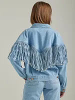 Women's Throwback Fringe Jacket Cloud Nine