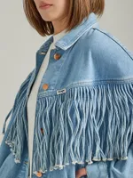 Women's Throwback Fringe Jacket Cloud Nine