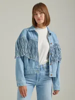 Women's Throwback Fringe Jacket Cloud Nine