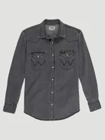 Men's Heritage Workshirt Washed Black