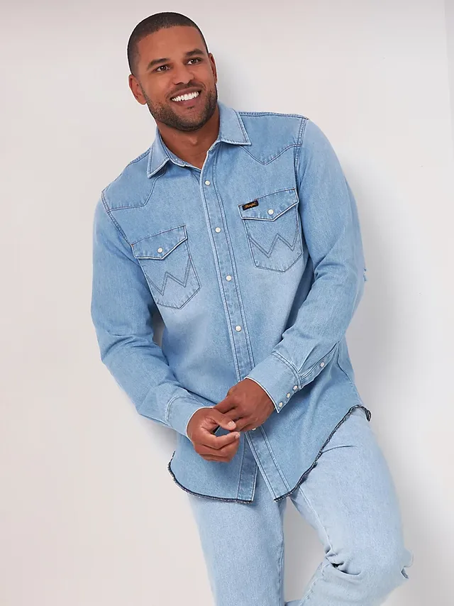 Blue Denim Jacket Denim - Men Ready to Wear - Zellbury