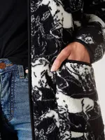 Women's Wrangler Oversized Pocket Sherpa Horse Duster Cardigan Black Beauty