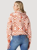 Women's Wrangler Bold Logo Cinched Hoodie Ginger Spice