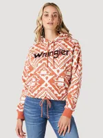 Women's Wrangler Bold Logo Cinched Hoodie Ginger Spice