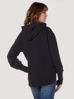 Women's Wrangler Retro® Curved Hem Graphic Hoodie Black Beauty