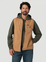 Men's Wrangler Quilt Lined Rancher Vest Tobacco Brown