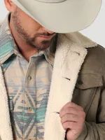 Men's Wrangler® Cowboy Cut® Sherpa Lined Corduroy Jacket Nomad