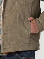 Men's Wrangler® Cowboy Cut® Sherpa Lined Corduroy Jacket Nomad